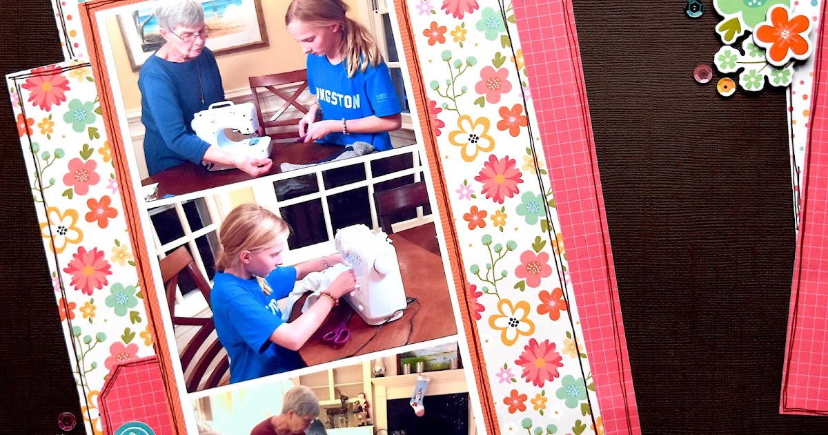 Ashley's Scrapbooking I Love to Sew The ScrapRoom Kit Club