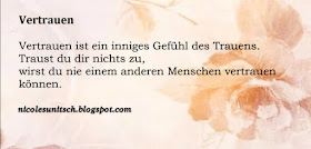 Gedichte Von Nicole Sunitsch Autorin Vertrauen Spruche Von