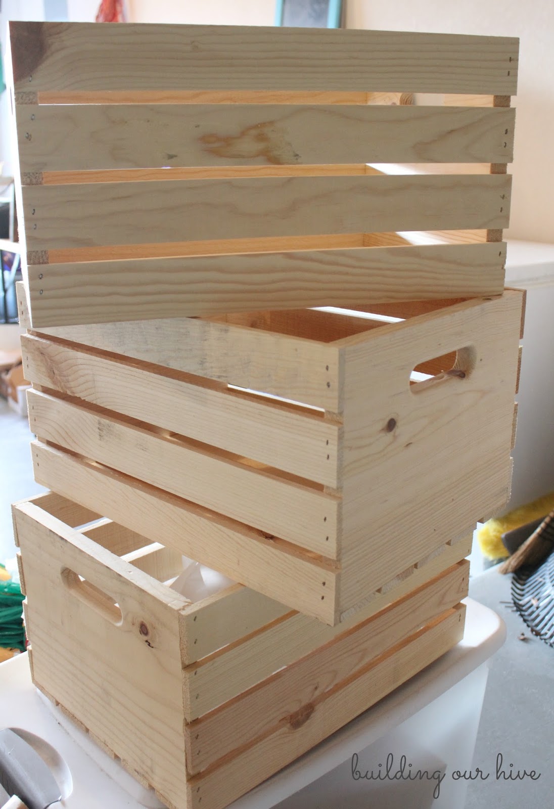Building Our Hive Wood Crate Storage with Wheels