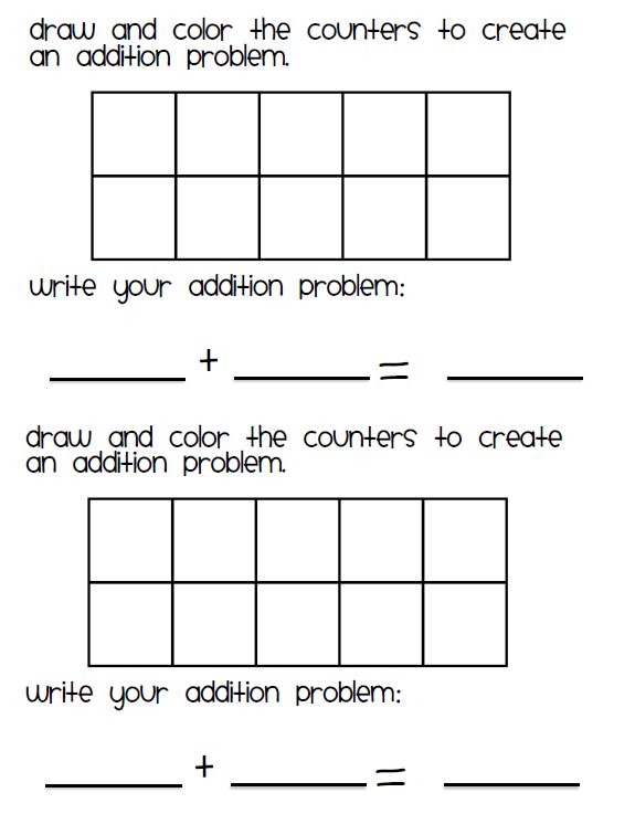 Kindergarten Stars: Ten Frame Addition Books