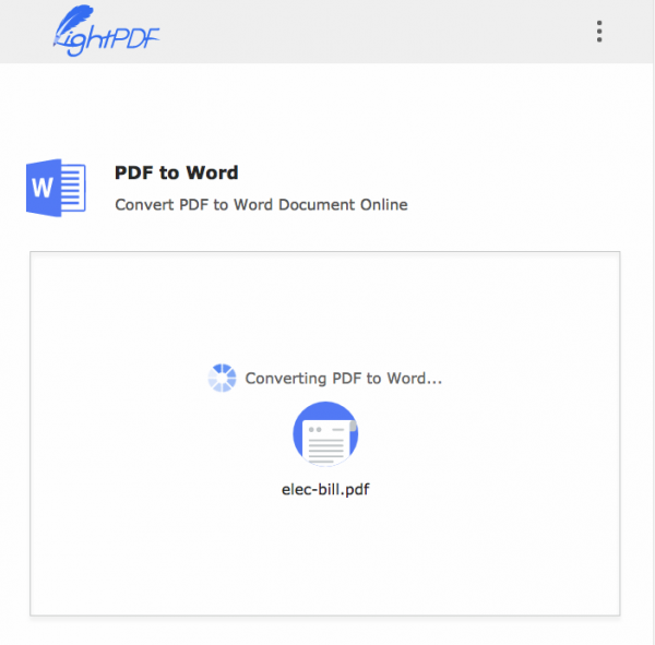Editor PDF online di LightPDF