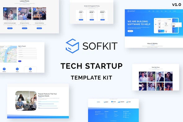 Tech Startup Template Kit 
