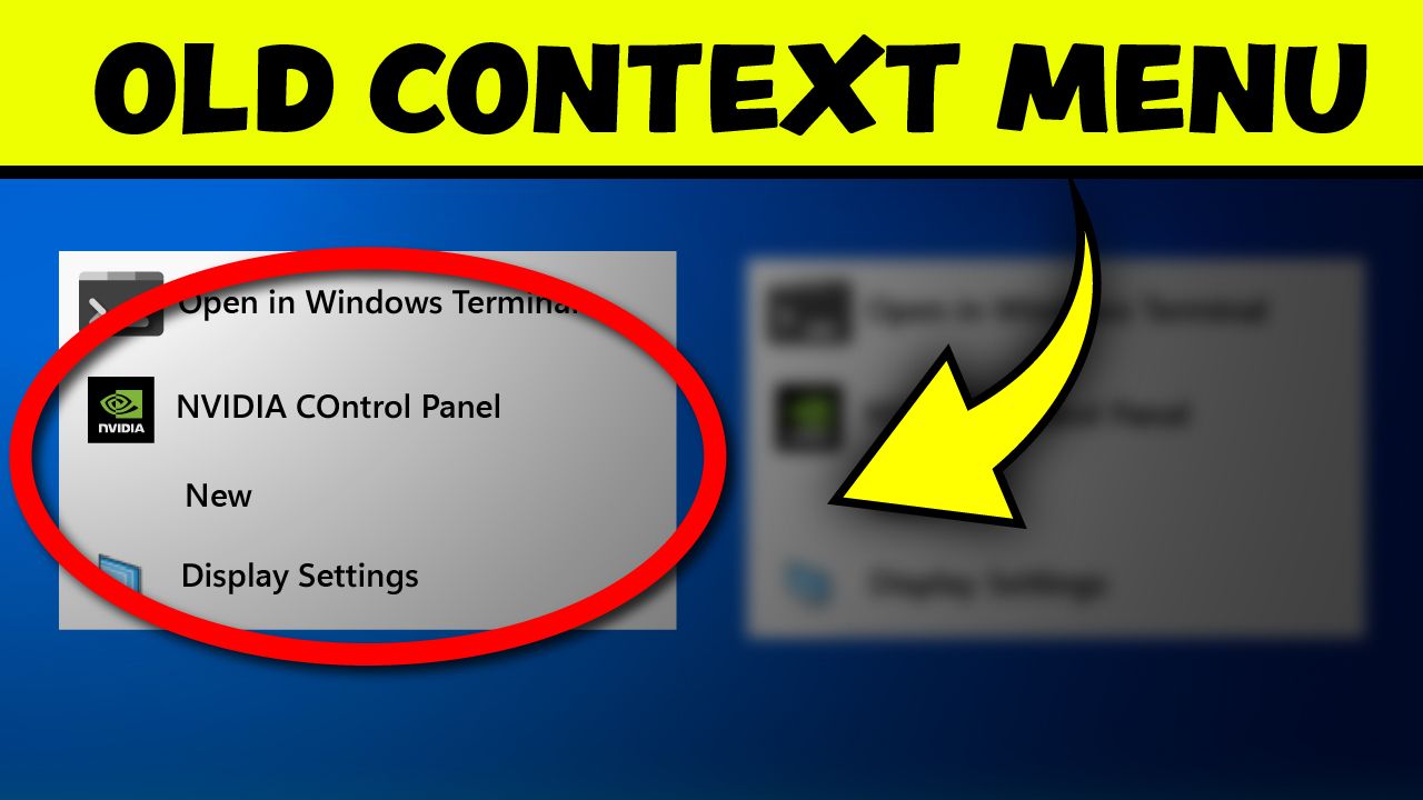 Class Right-Click Context Menu