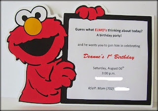 elmo invitations