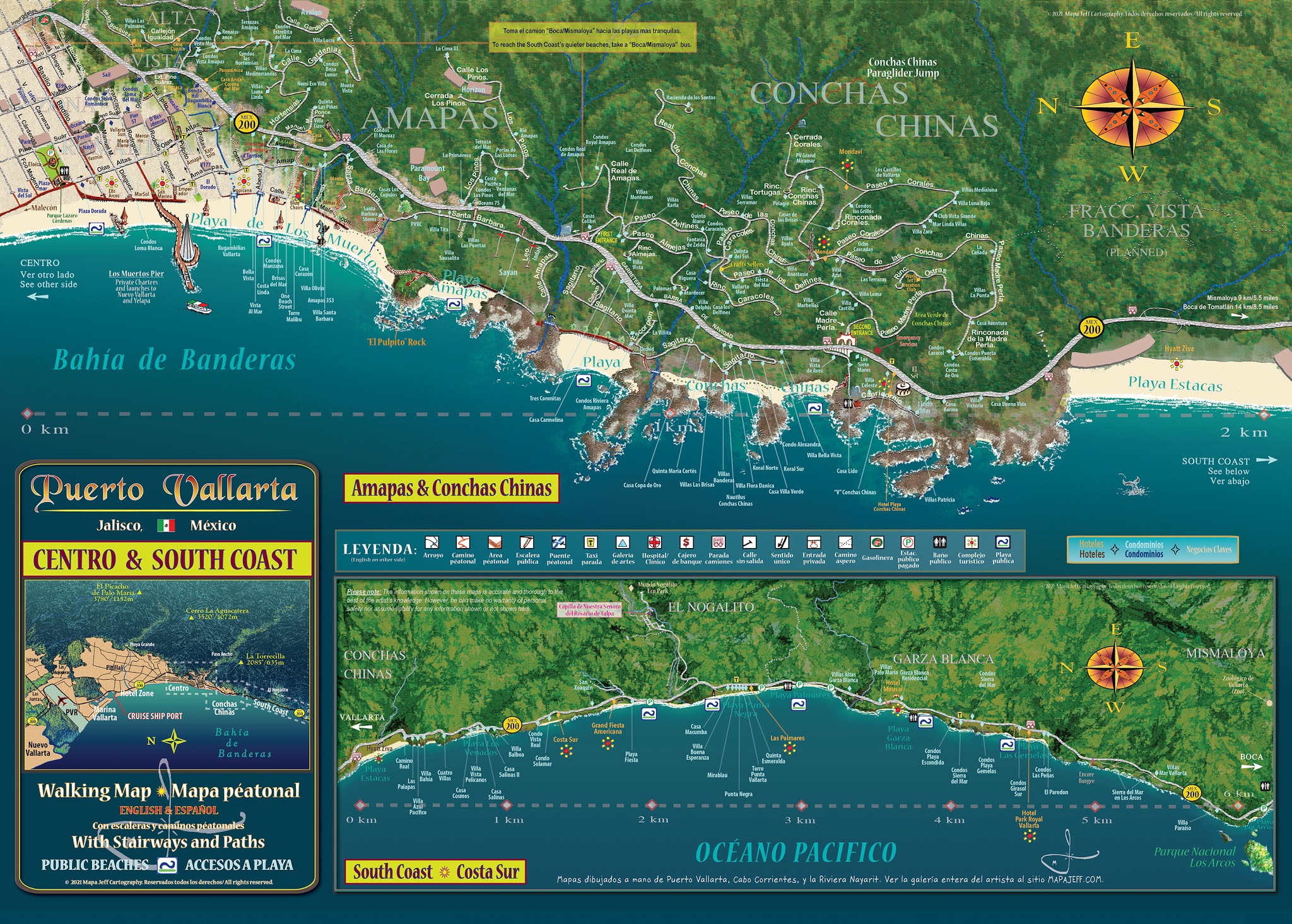 Mapa Jeff Cartography Puerto Vallarta Maps