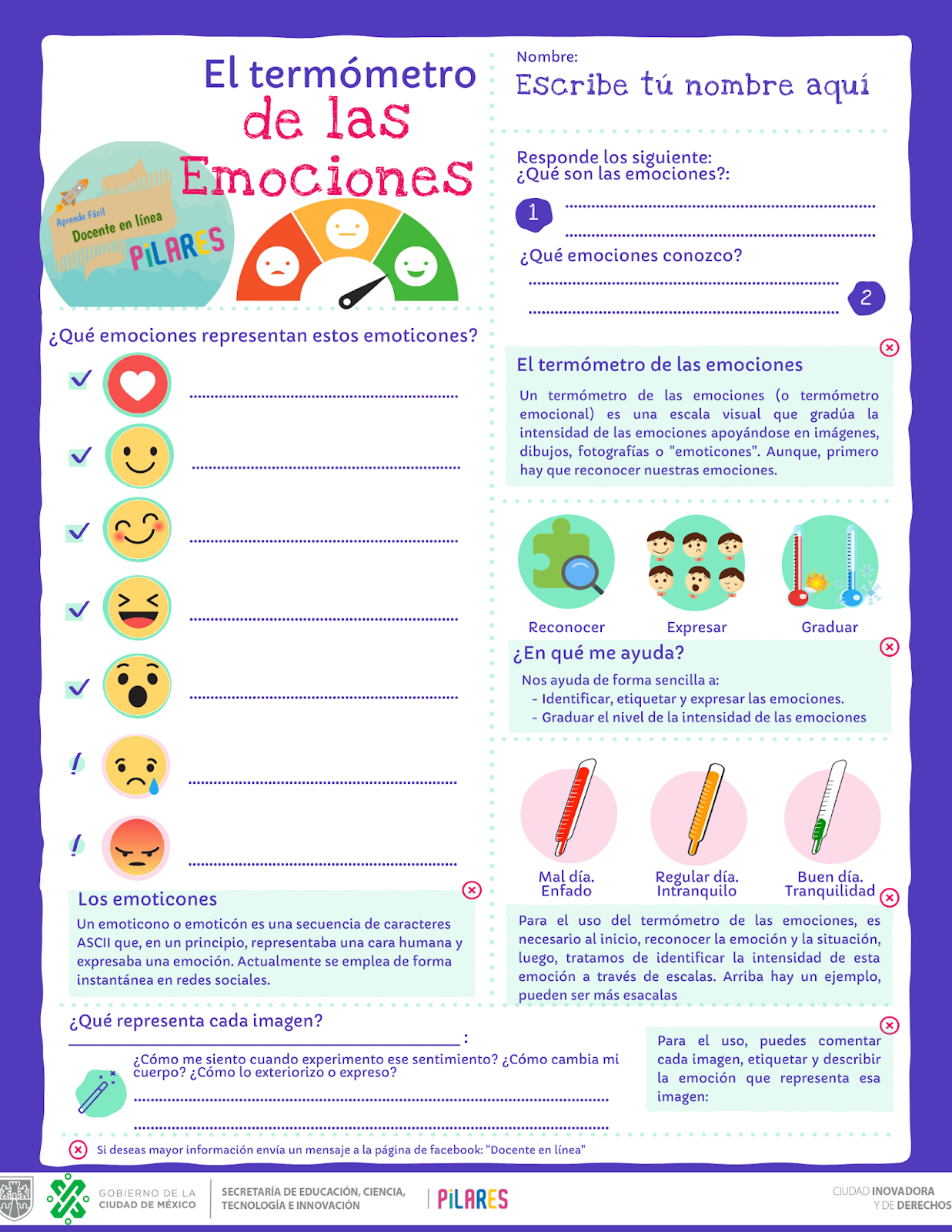 PILARES XOCHINAHUAC: Salud Mental: El Termómetro de las emociones. Parte 1