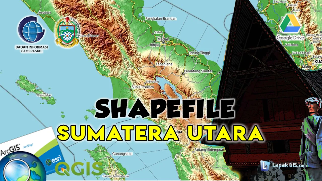 Shapefile Provinsi Sumatera Utara Terbaru