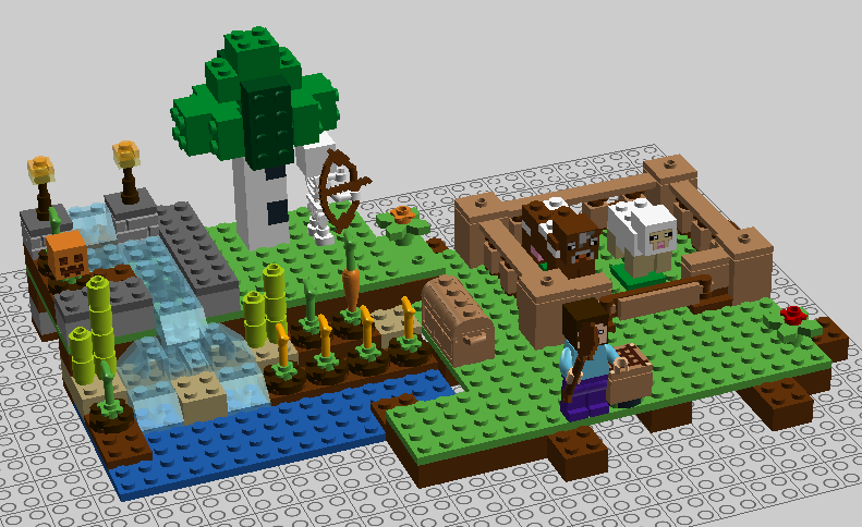 lego minecraft base
