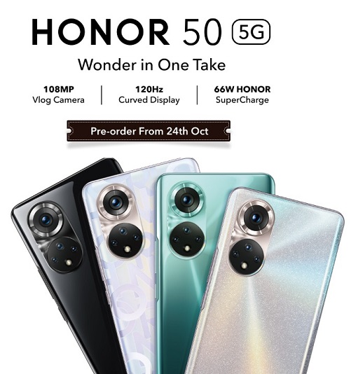 Honor 50 Saudi Arabia Pricing and Availability