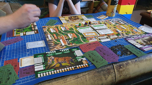 Conservation Crisis Game review table top layout gameplay 4 player mid game