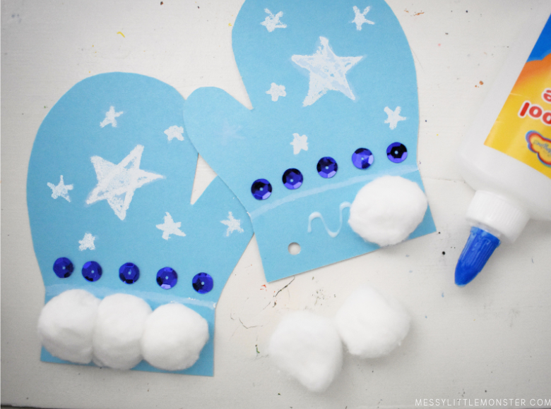 Mitten Template and Easy Mitten Craft Idea Messy Little Monster