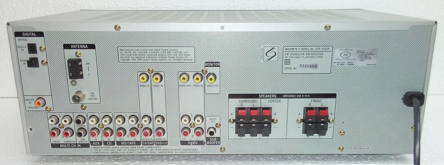 BARANG BARANG ELEKTRIK TERPAKAI DAN RARE Amplifier SONY Model STRK502P