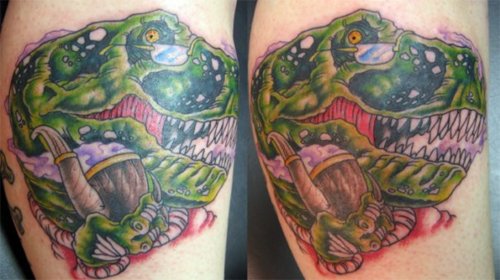 Tatuaje dinosaurio