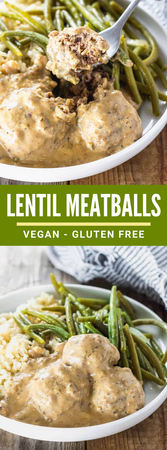 Lentil Meatballs (Vegan, Gluten-Free) #vegetarian #dinner