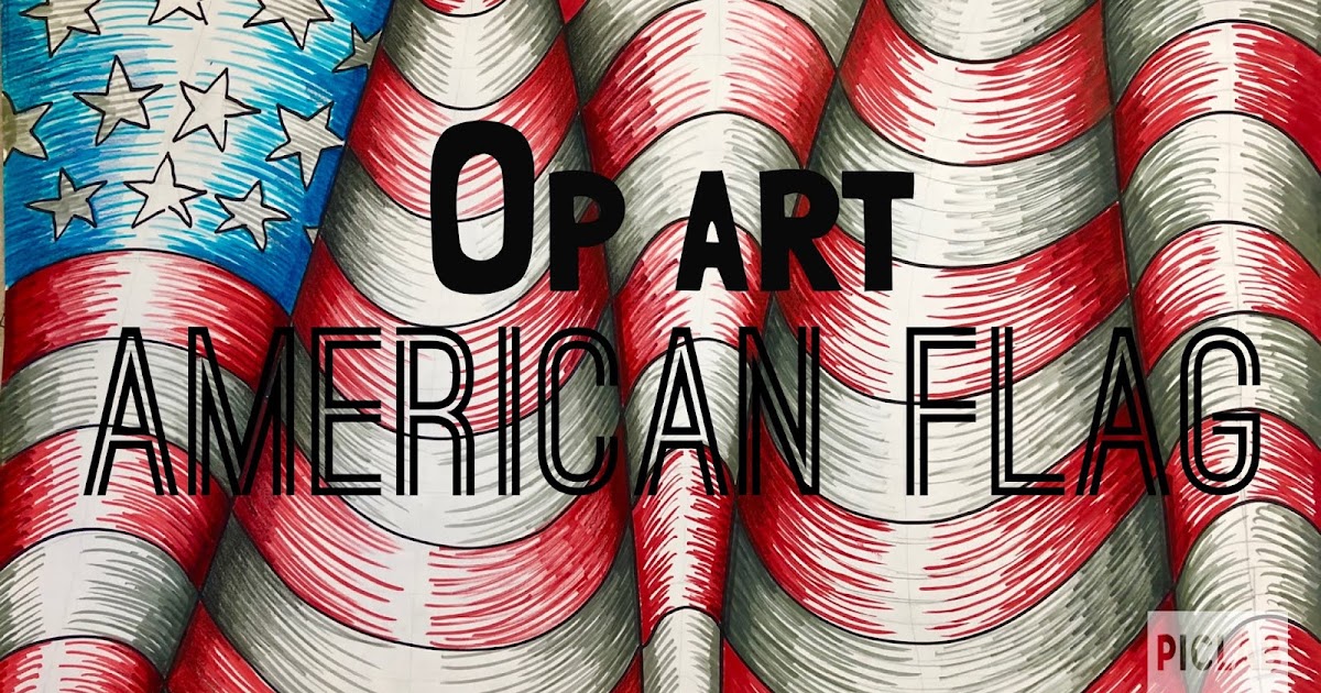 The Lost Sock Op Art American Flags