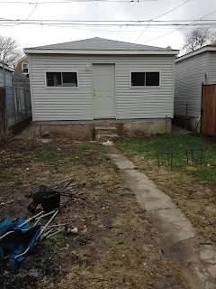 backyard before looking towards the garage