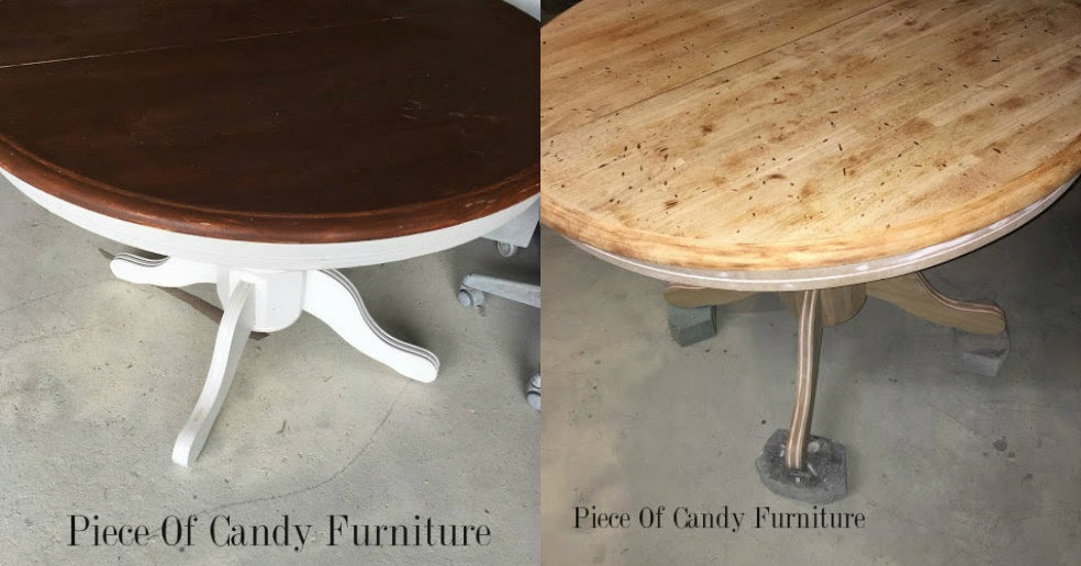 Piece Of Candy Furniture: Distressed Grey Pedestal Table...
