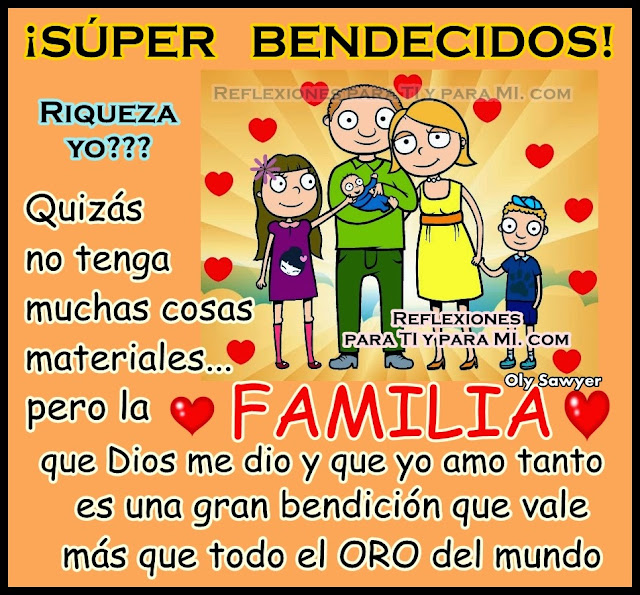 Orgullo siento shoshan Tarjetitas y Reflexiones de familia…La familia es un regalo de Dios…