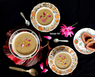 foxtail millet & coconut milk pudding with jaggery