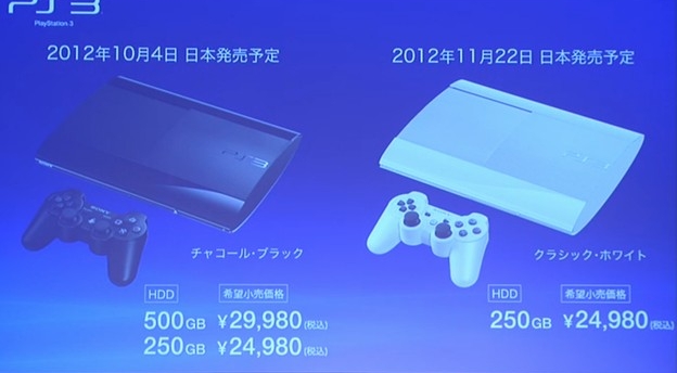 ain't no game 新型PS3発表500GB（29,980円）/250GB（24,980円）10月4日発売 みんごる同梱版も発売予定