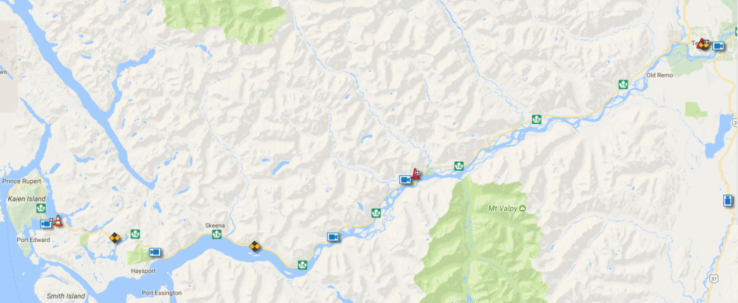 North Coast Review High Avalanche Hazard makes for latest CLOSURE of Highway 16 between Prince
