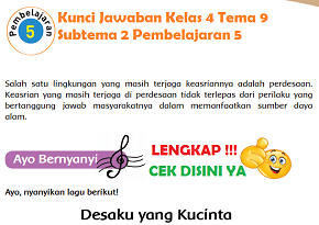 Kunci Jawaban Kelas 4 Tema 9 Subtema 2 Pembelajaran 5 www.simplenews.me