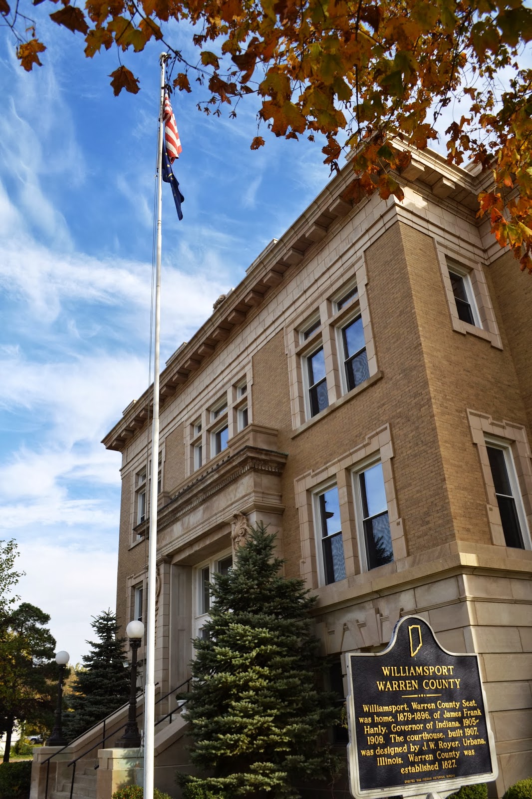 Hoosier Happenings Trip to Williamsport Warren County Courthouse