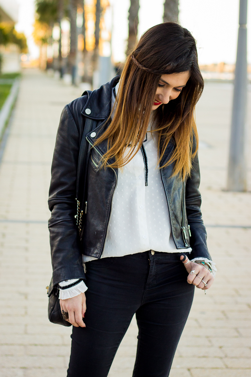 two toned slingback shoes
