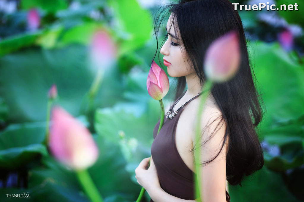 Image Vietnamese Model - Hong Rubyshi - Beauty Girl and Lotus Flower #1 - TruePic.net - Picture-12