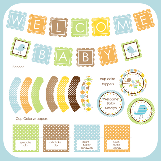 . New Baby shower party kits