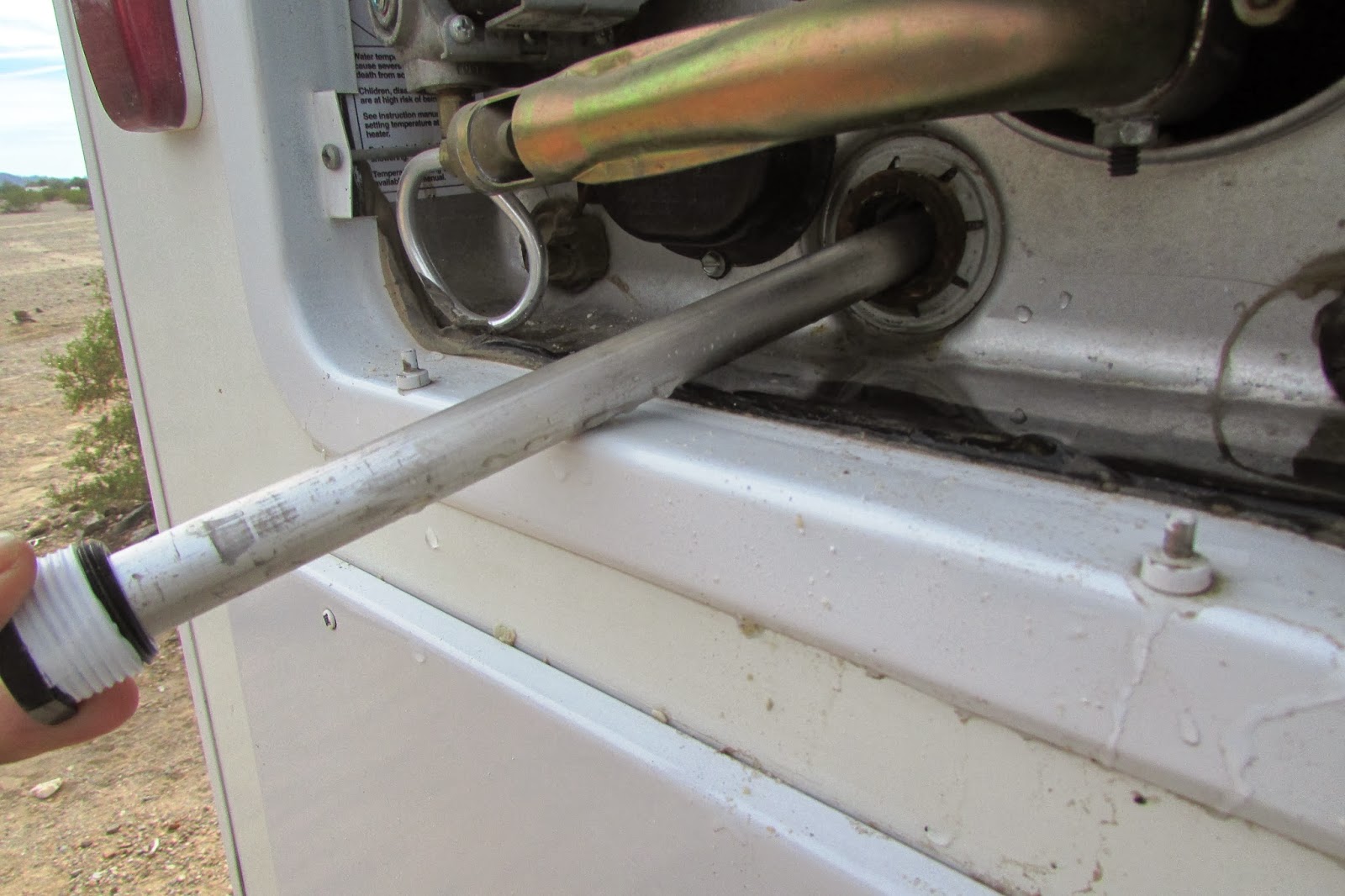 Me and My Dogand My RV RV Maintenance changing out the Anode Rod