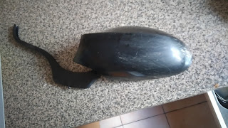 This a bit of mudguard picked up this morning could be Dobbin's muzzle
