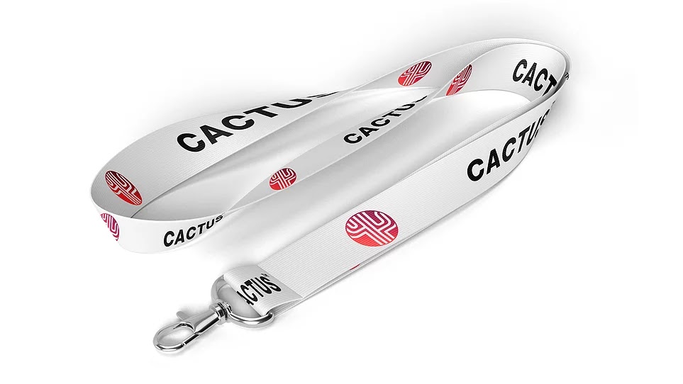 Mockup Cordão para crachá corporativo PSD GRÁTIS