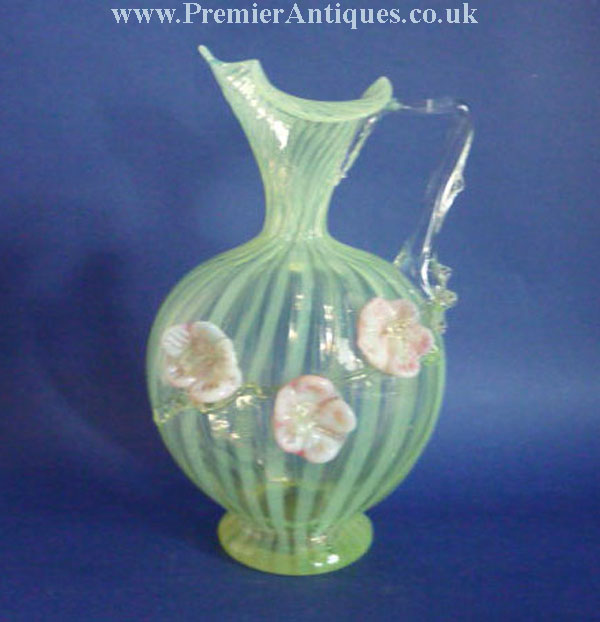 Premier Antiques Victorian Vaseline Glass Burtles Tate