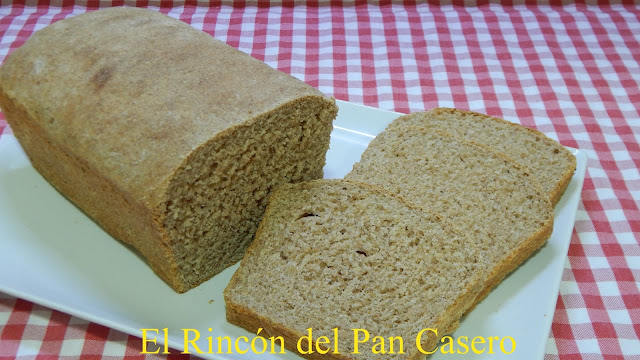 Receta fácil de pan de molde integral con harina de espelta 100%