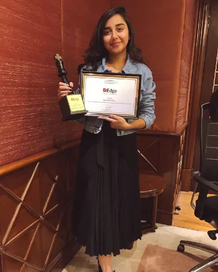 Prajakta Koli awarded by Hindustan Times for Game Changer of The Year
