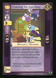 My Little Pony Conning the Con Pony Defenders of Equestria CCG Card