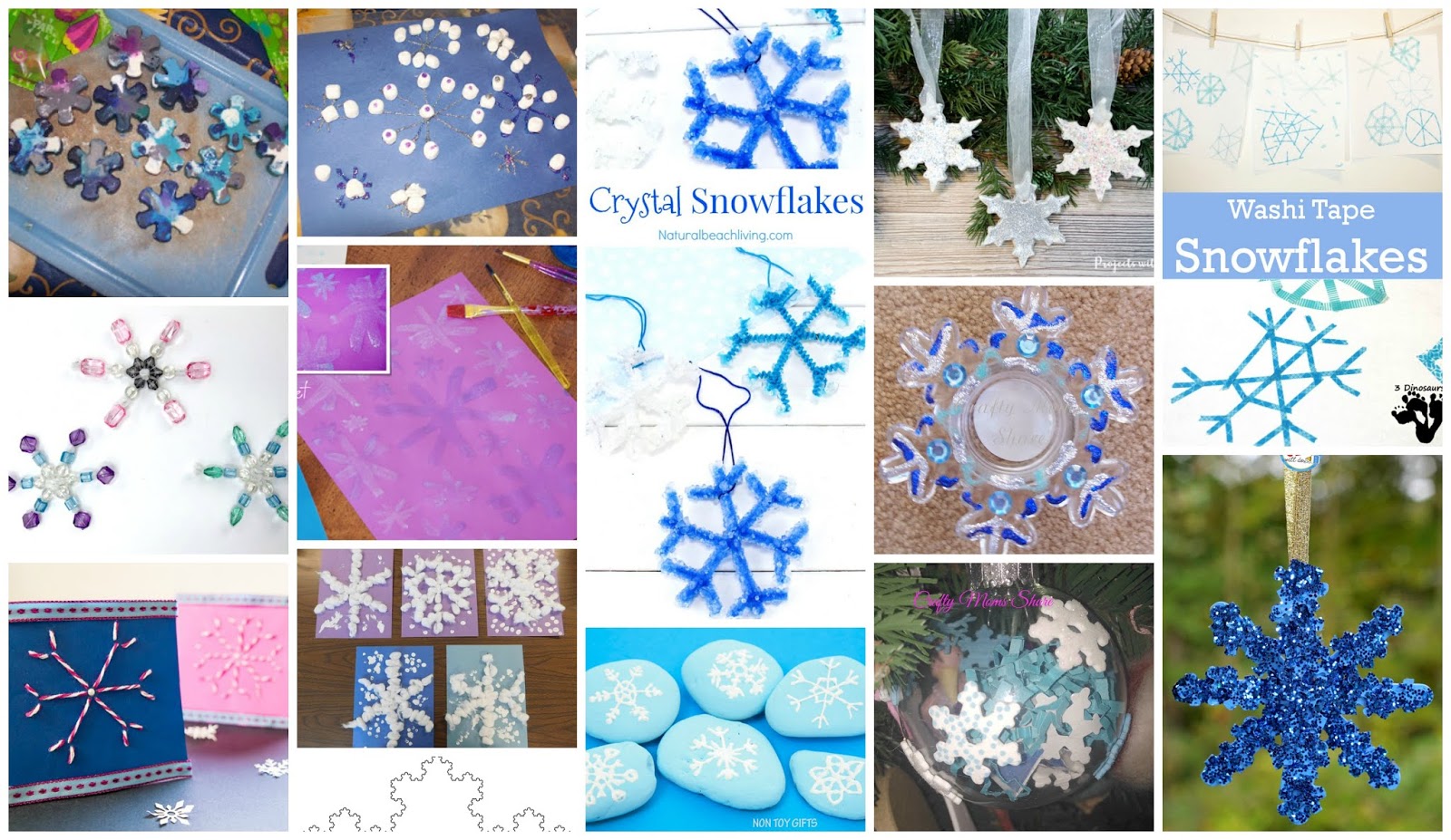 Tissue Paper and Twig Snowflake Craft for Kids - Buggy and Buddy