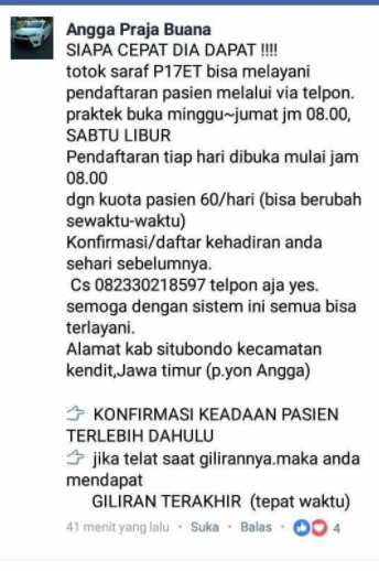 Alamat Pengobatan Angga Praja Buana Cara Golden