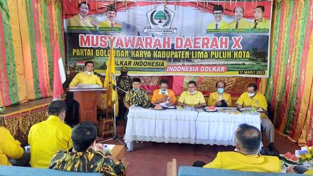 Doni Ikhlas Terpilih Sebagai Ketua DPD Golkar Limapuluh Kota