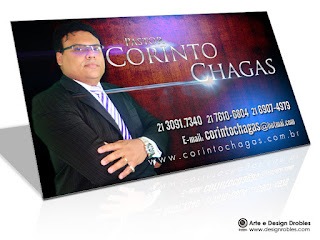Cartão de visita - Pastor evangélico gospel  Corinto Chagas