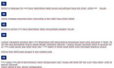 Contoh Soal Menyunting Karya Tulis
