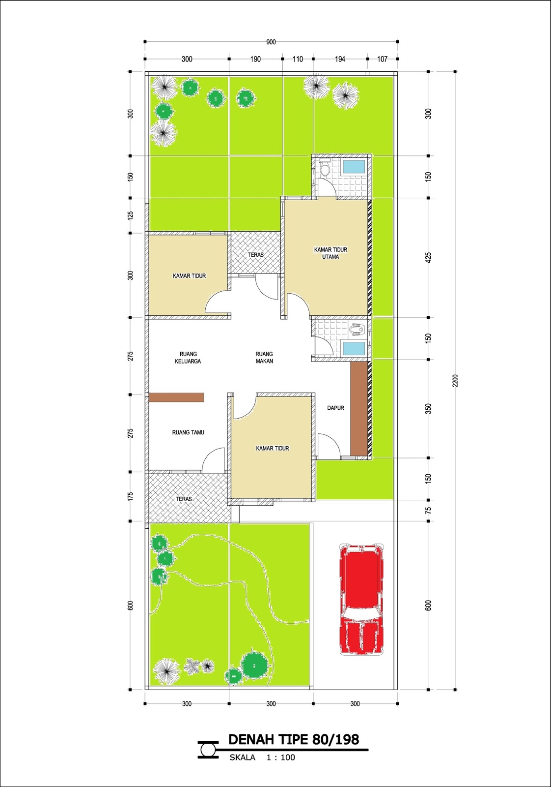 Contoh Rumah  Minimalis  Tipe 80 1 LANTAI  DESAIN  RUMAH 