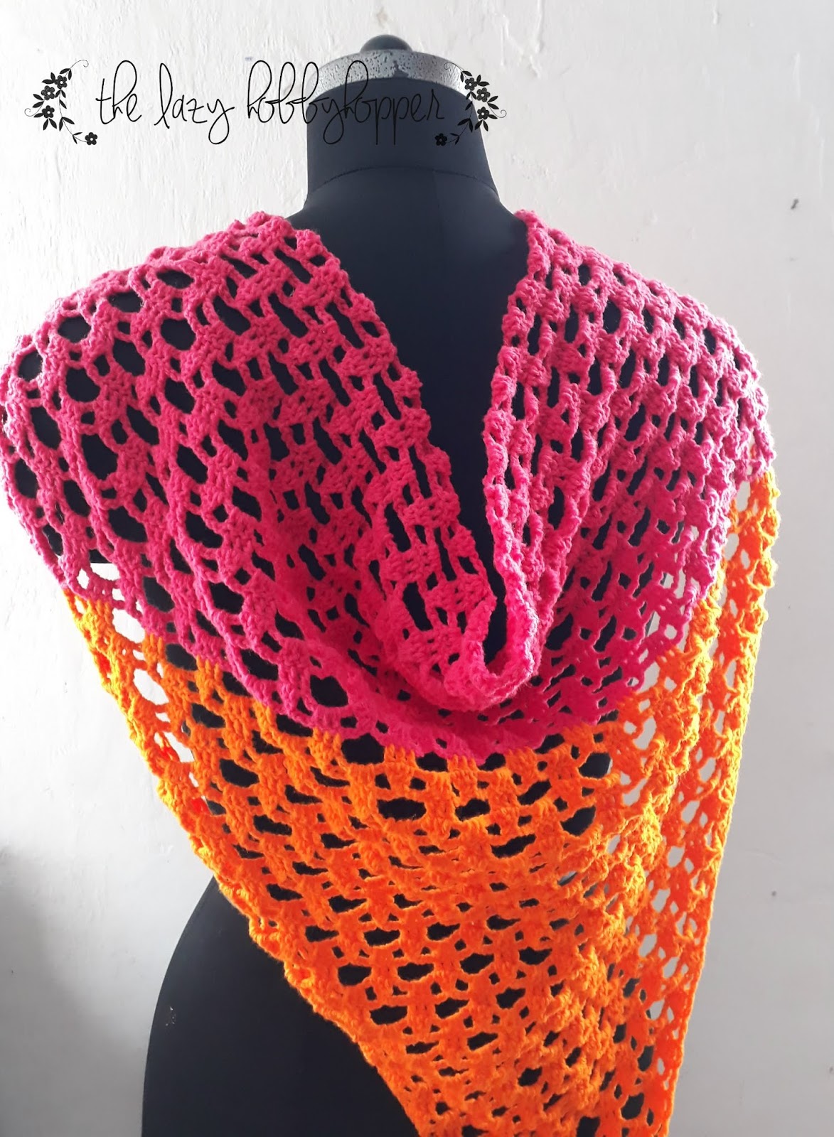 Gentleman værdig højt The Lazy Hobbyhopper: Triangle shawl - free pattern