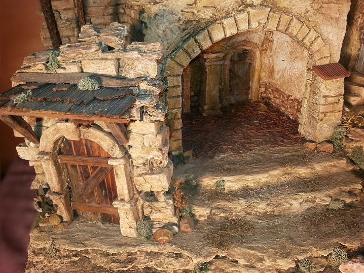 Krippen - Weihnachtskrippen - Kulissen: Weihnachtskrippe # 34 mit 