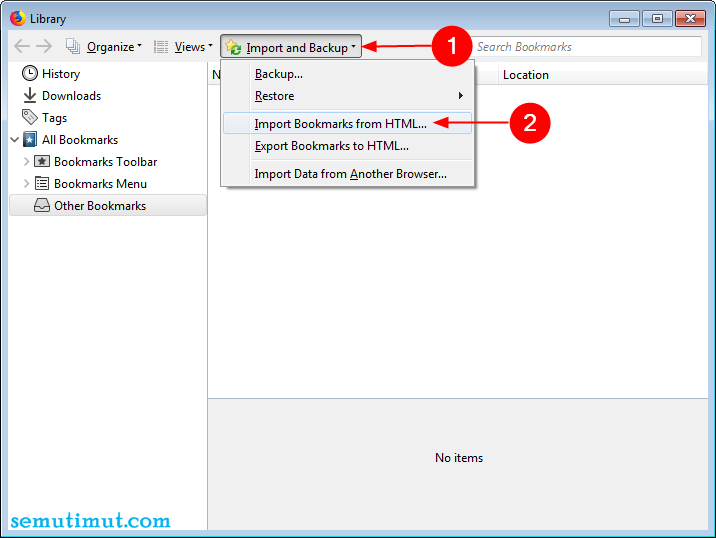 Cara Export Bookmark Google Chrome (+Import ke Firefox) SemutImut Tutorial Hp dan Komputer