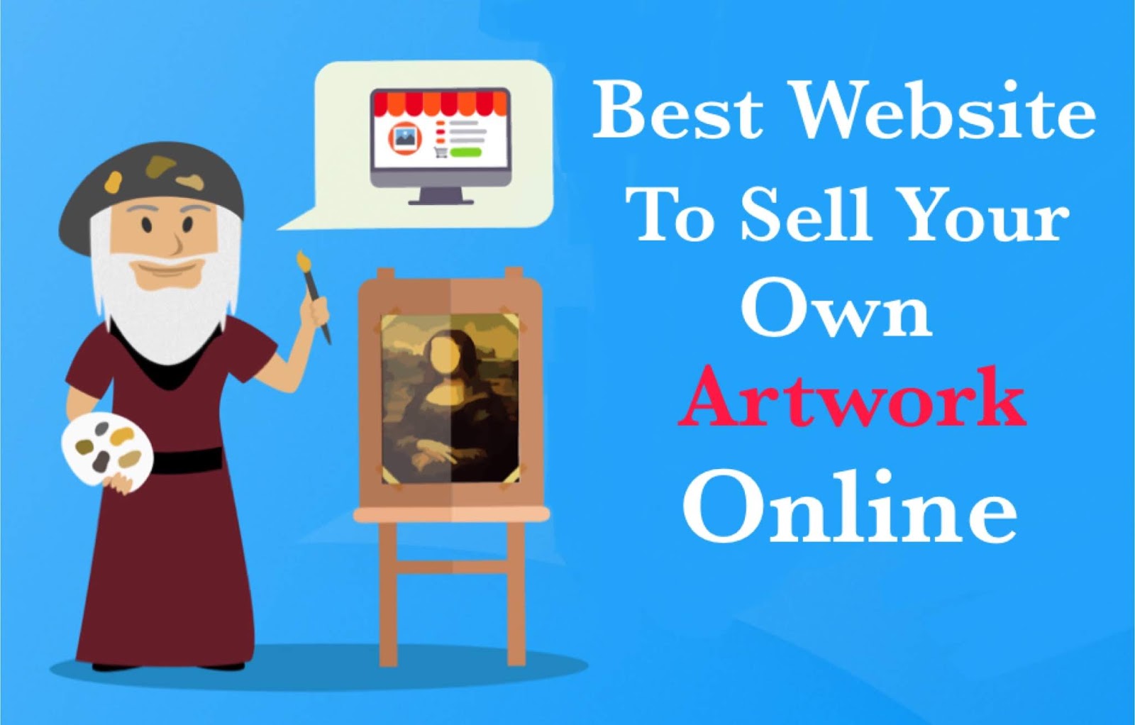 write about the various websites available for selling artwork