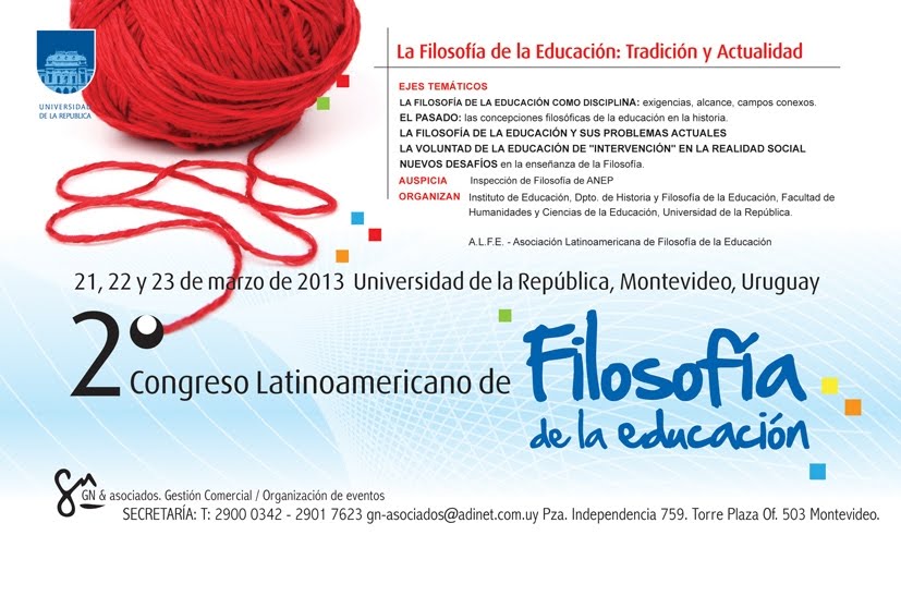 2do. Congreso Latinoamericano de Filosofía de la Educación