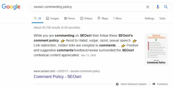 blog comments policy