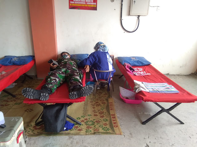 Aksi Peduli Sosial Danramil Sukodono Melalui Donor Darah